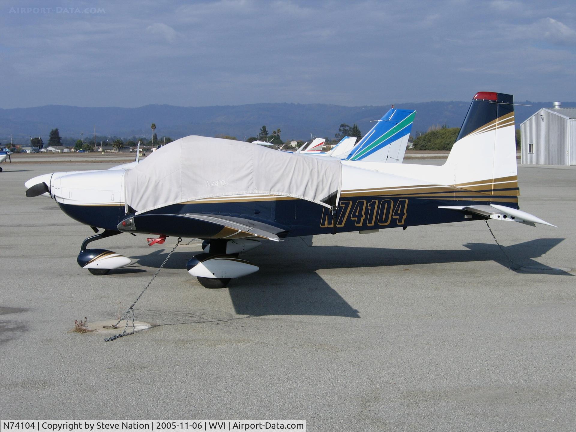 N74104, 1975 Grumman American AA-5B Tiger C/N AA5B-0139, 1975 Grumman Aviation AA-5B at Watsonville, CA