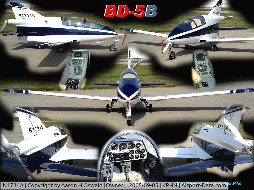 N1734A, 1992 Bede BD-5B C/N 1734, Experimental Aircraft N1734A ~ Owner/Builder/Pilot