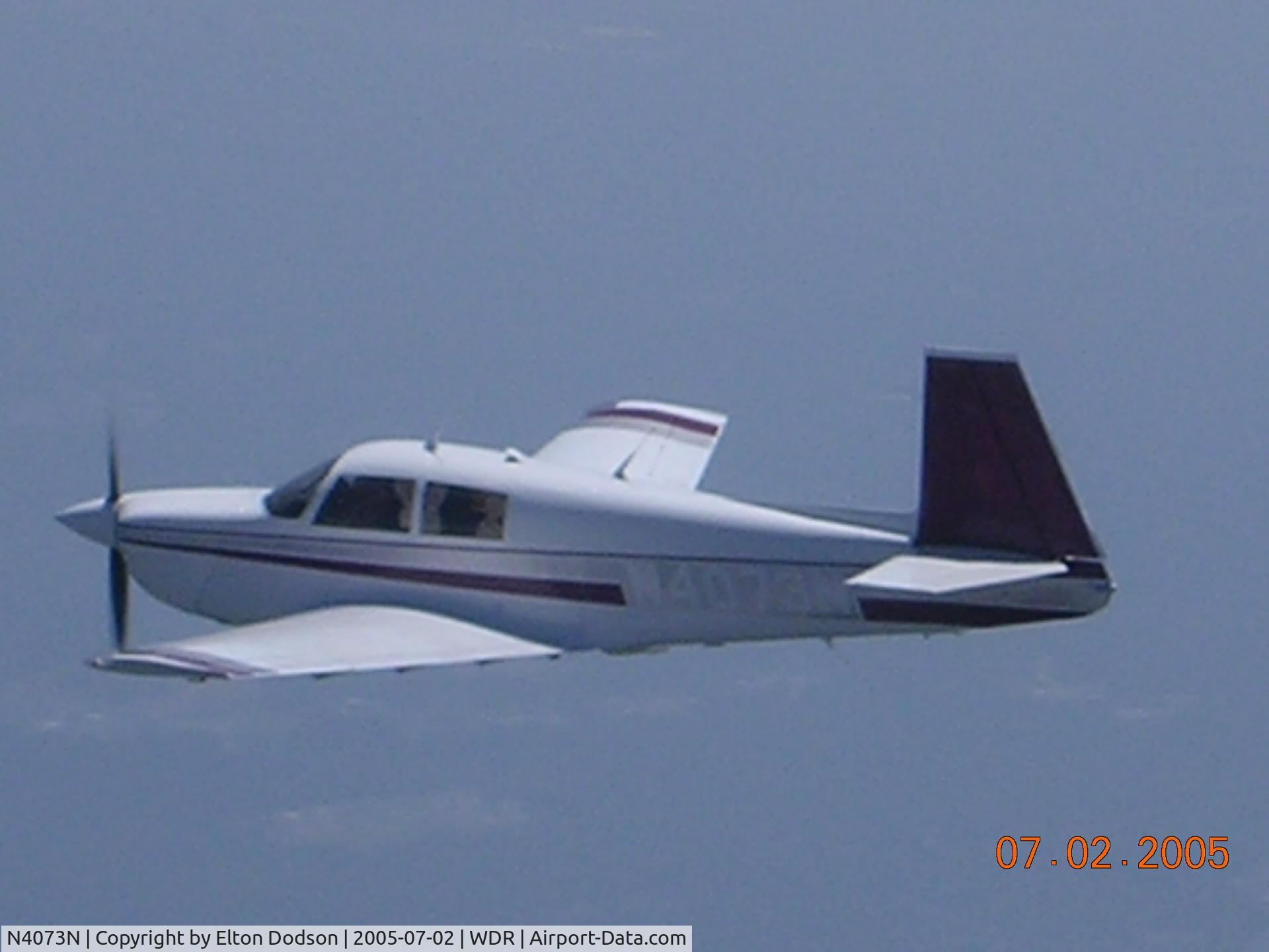 N4073N, 1968 Mooney M20C Ranger C/N 680031, Putting her through her paces