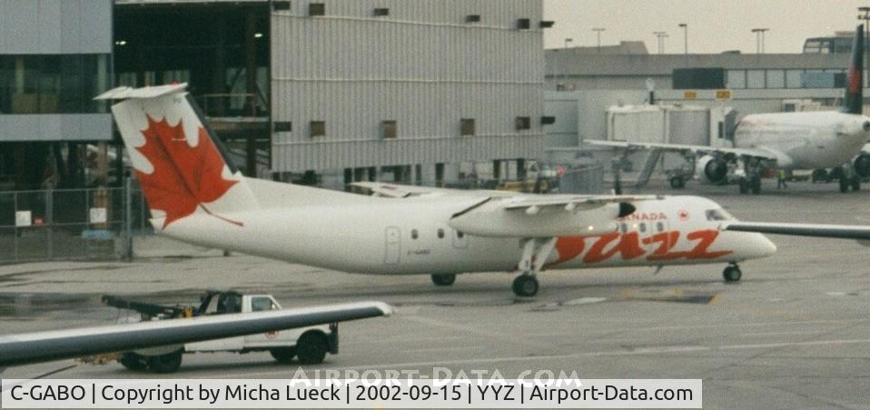 C-GABO, 1990 De Havilland Canada DHC-8-311 Dash 8 C/N 248, Leaving Pearson International for another short regional hop