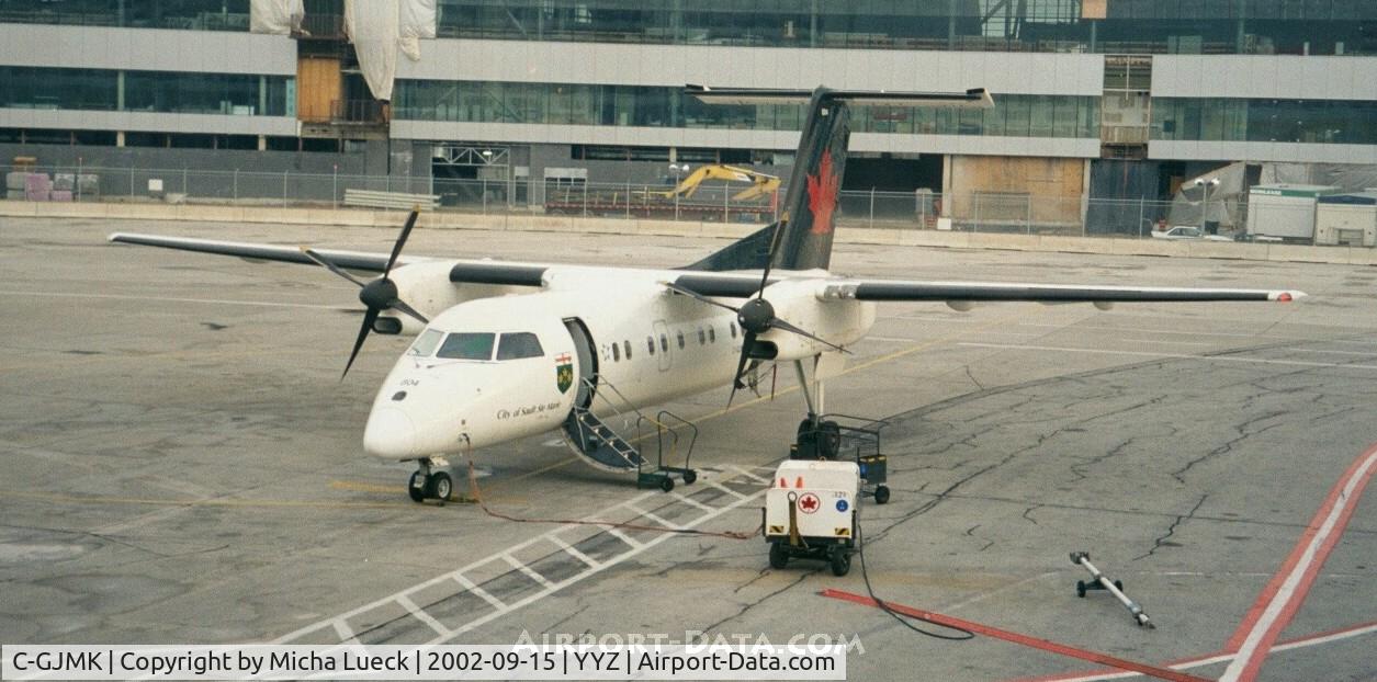 C-GJMK, 1987 De Havilland Canada DHC-8-102 Dash 8 C/N 081, At Toronto's Pearson International