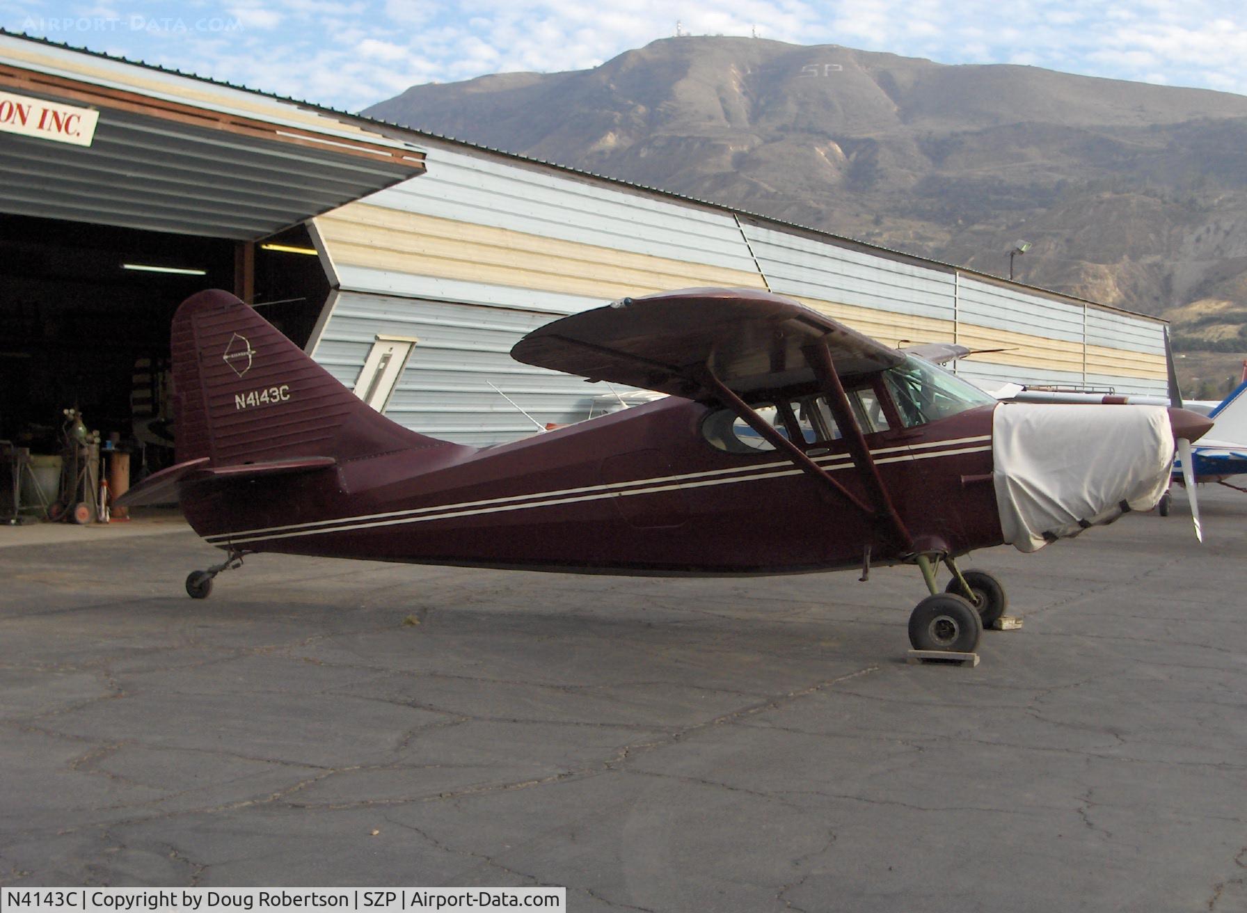 N4143C, 1950 Stinson 108-3 Voyager C/N 108-5143, 1950 (Piper) Stinson 108-3 STATION WAGON, Franklin 6A4-165 165 Hp