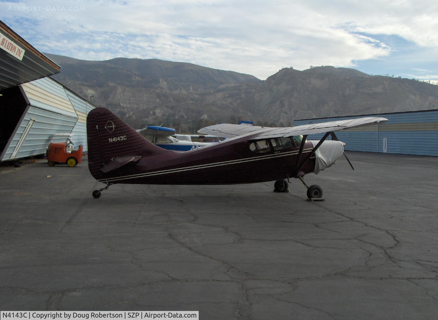 N4143C, 1950 Stinson 108-3 Voyager C/N 108-5143, 1950 (Piper) Stinson 108-3 STATION WAGON, Franklin 6A4-165 165 Hp
