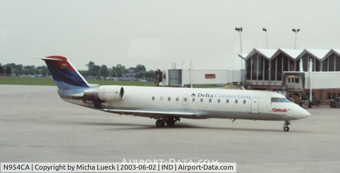 N954CA, 1995 Canadair CRJ-100ER (CL-600-2B19) C/N 7100, Comair for Delta Connection