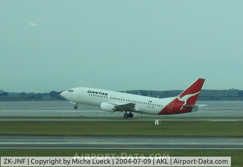 ZK-JNF, 1986 Boeing 737-376 C/N 23486, Qantas operates on domestic flights in New Zealand