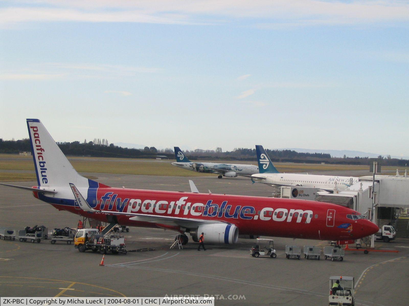 ZK-PBC, 2004 Boeing 737-8BK C/N 33017, Virgin's subsidiary Pacific Blue operates trans-Tasman services
