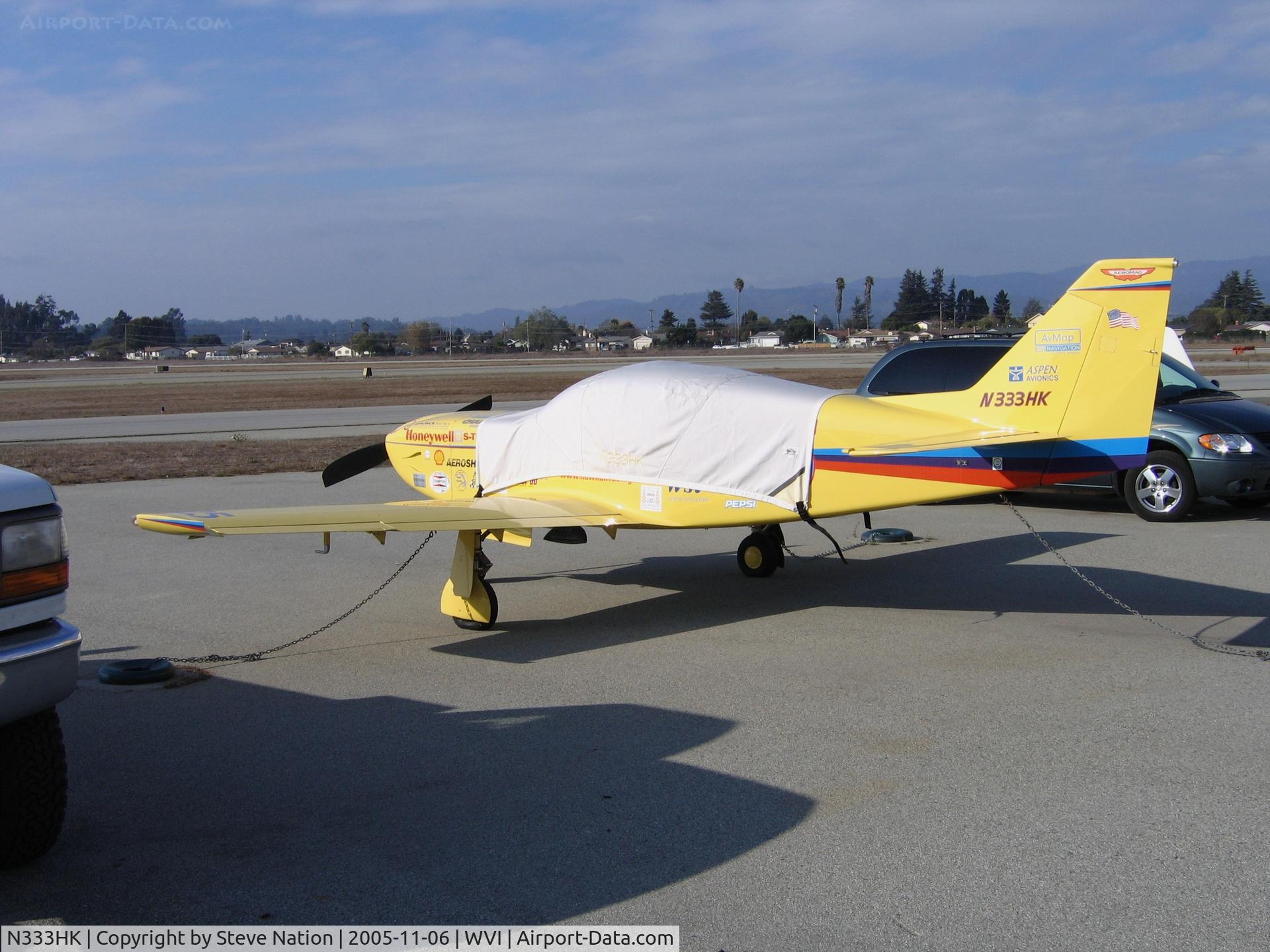 N333HK, 1997 Stoddard-Hamilton Glasair Super II RG C/N 2313, 1997 Glasair RG Super 11S in racing colors at Watsonville, CA