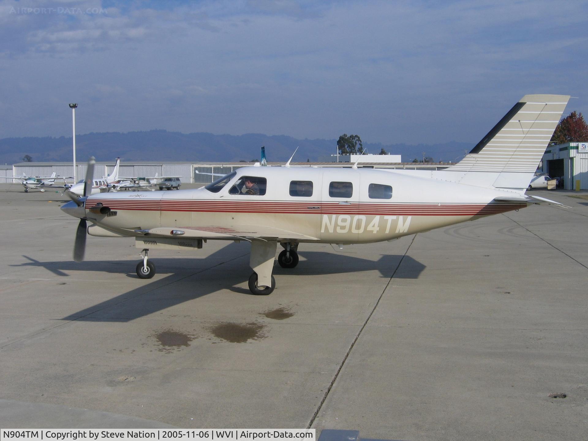 N904TM, 1986 Piper PA-46-310P Malibu C/N 46-8608044, 1986 Piper PA-46-310P Malibu engine running at Watsonville, CA
