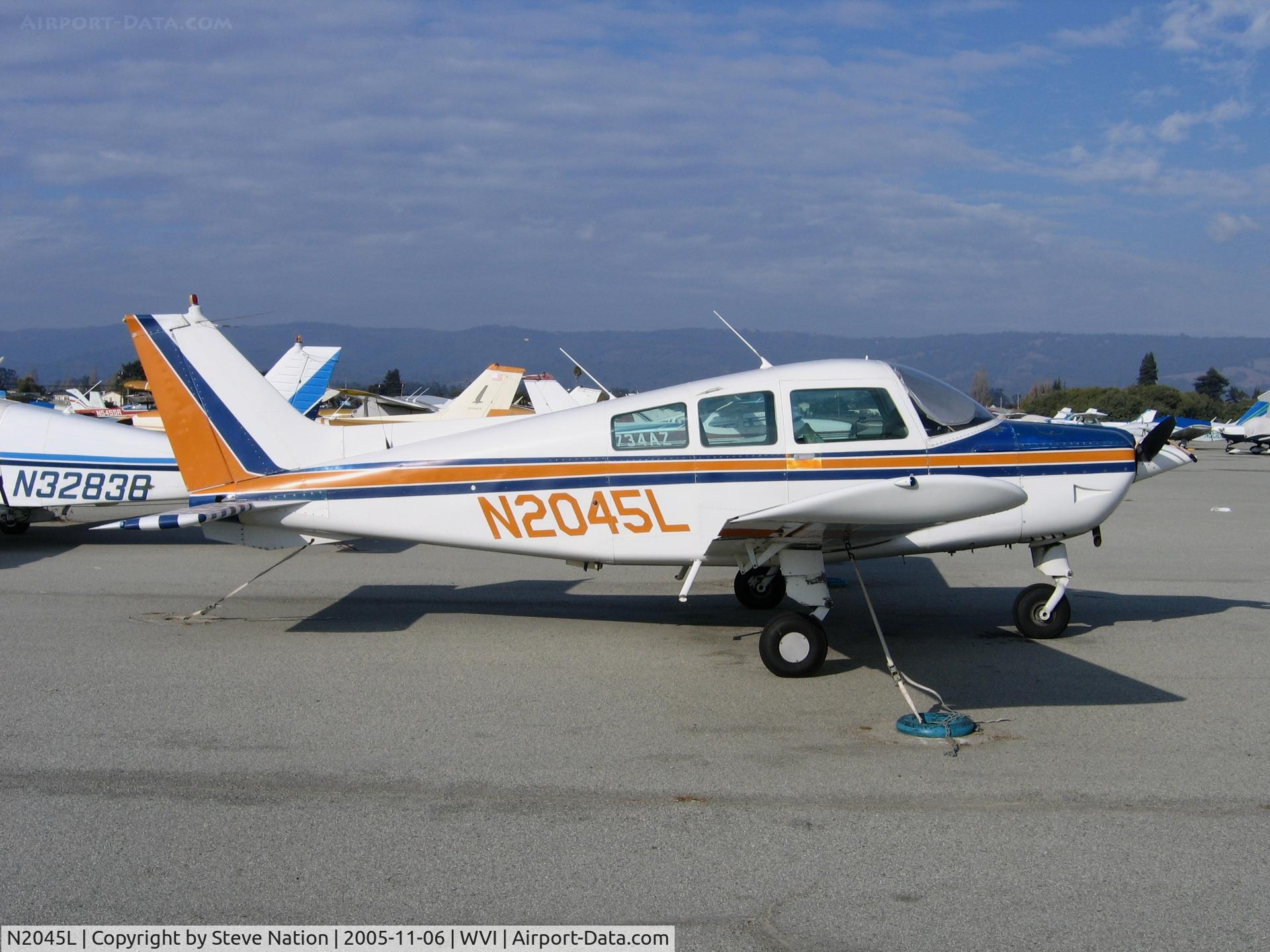 N2045L, 1976 Beech C23 Sundowner 180 C/N M-1855, 1976 Beech C23 at Watsonville, CA