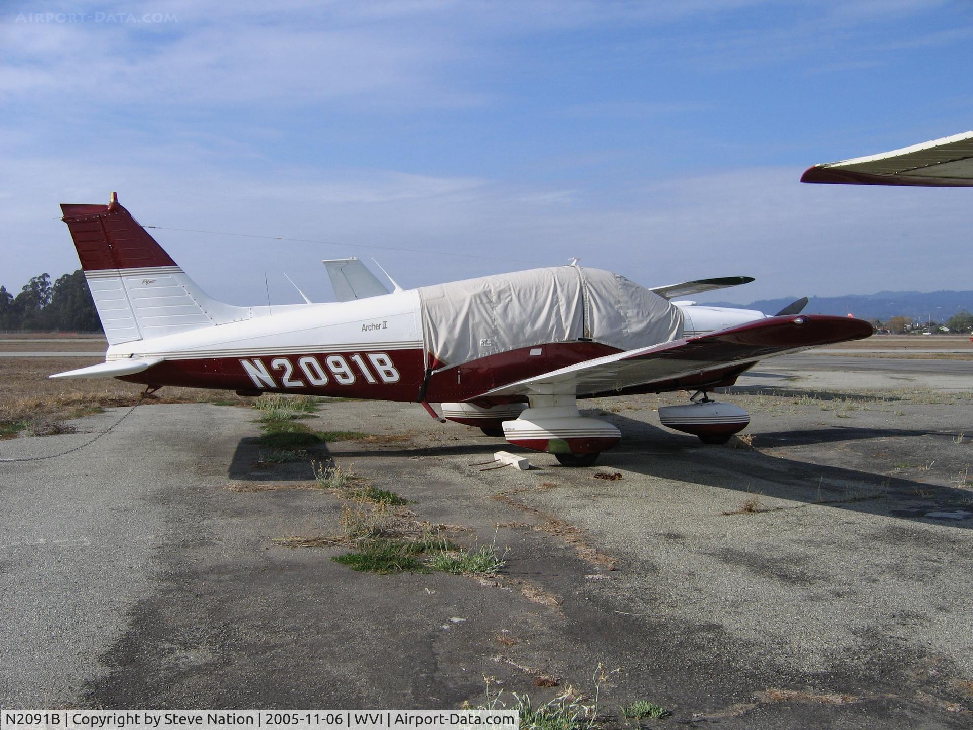 N2091B, 1978 Piper PA-28-181 C/N 28-7990117, 1978 Piper PA-28-181 Archer II at Watsonville, CA