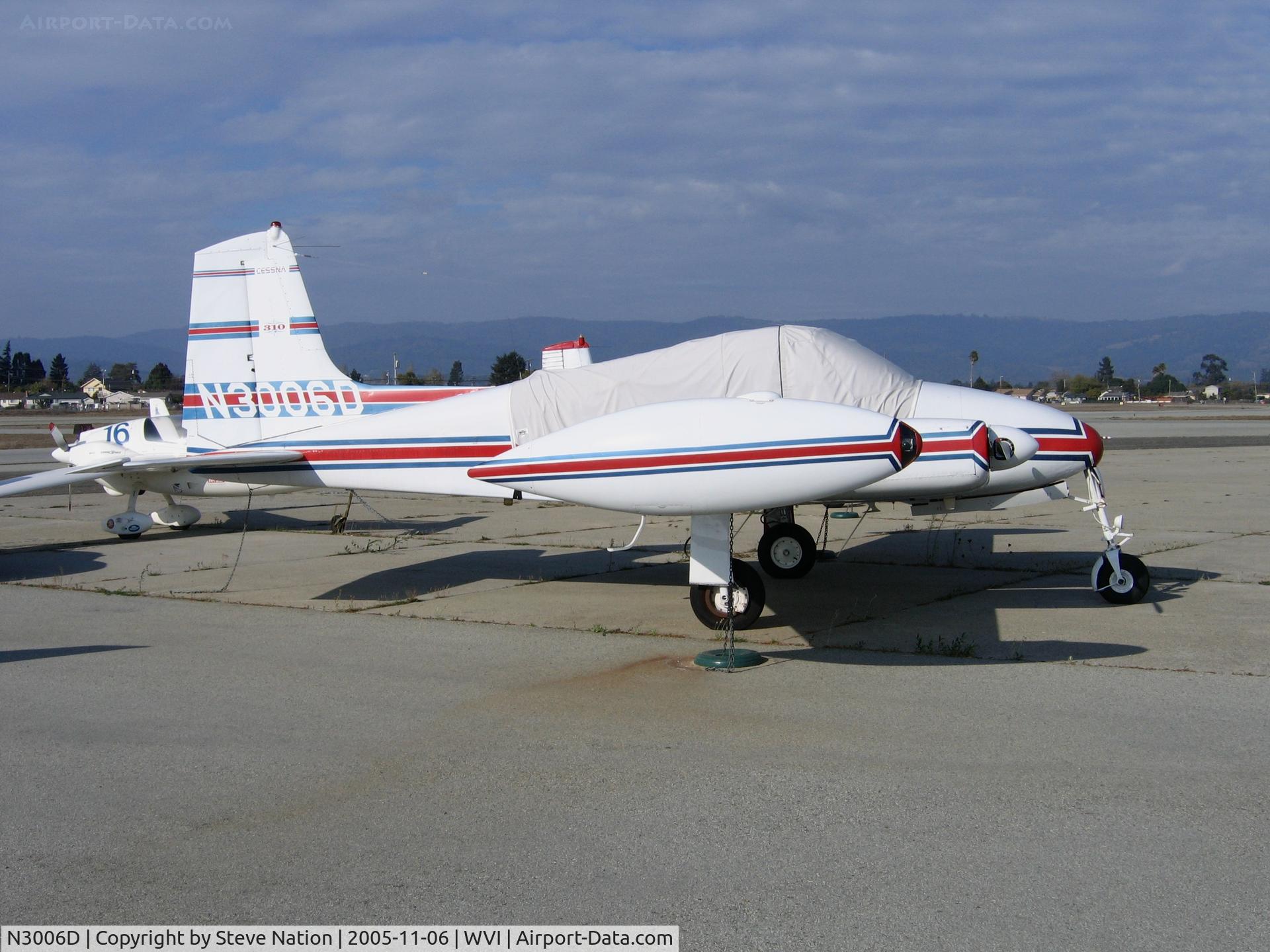 N3006D, 1955 Cessna 310 C/N 35206, Emectec 1955 Cessna 310 at Watsonville, CA