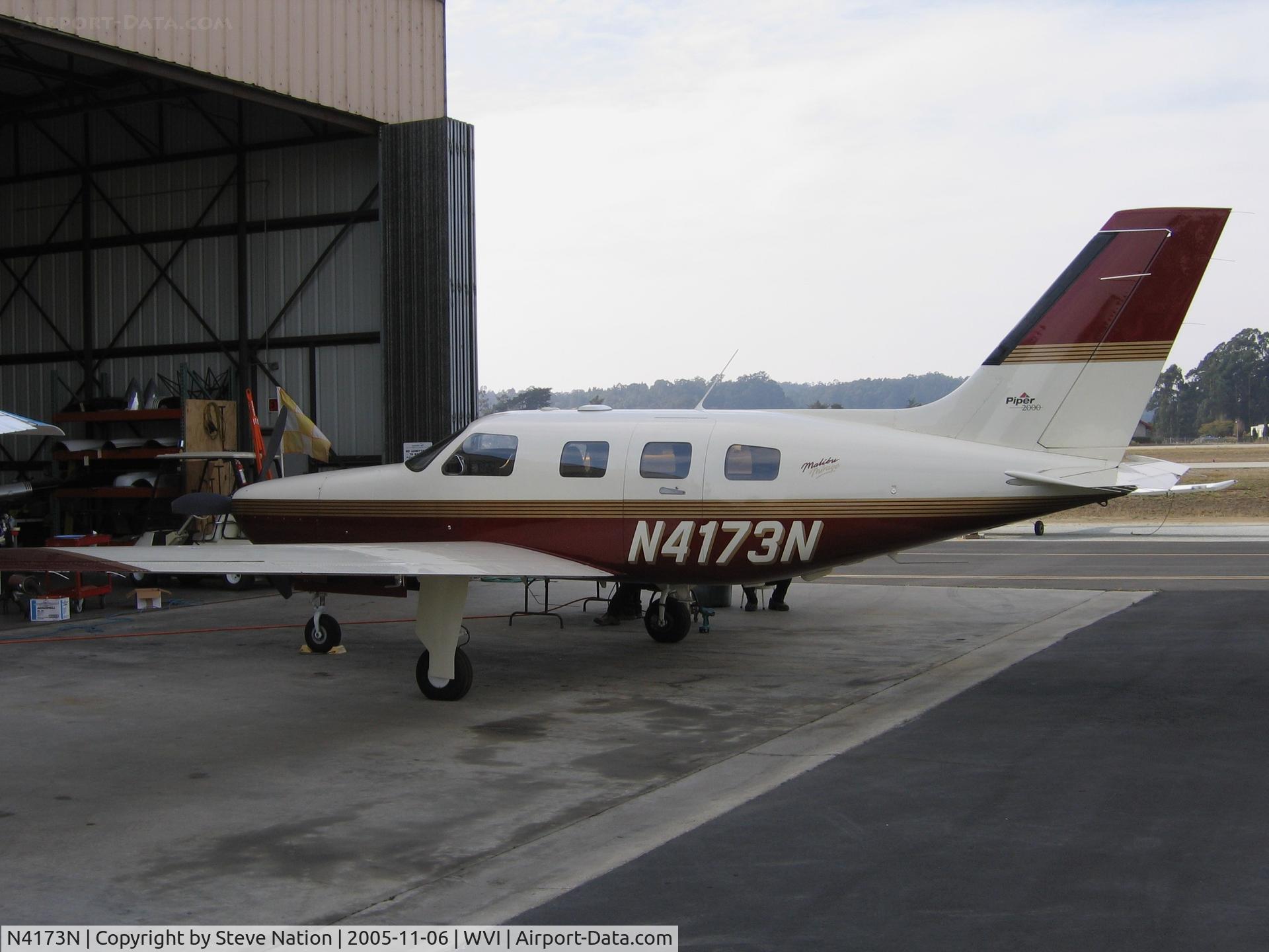 N4173N, 2000 Piper PA-46-350P Malibu Mirage C/N 4636283, 2000 Piper PA-46-350P between owners at Watsonville, CA