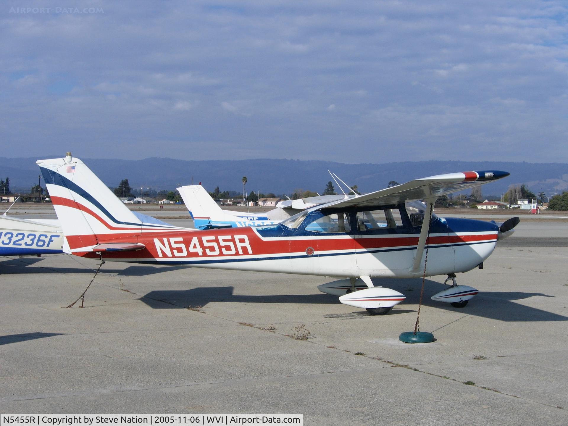 N5455R, 1965 Cessna 172F C/N 17253010, 1965 Cessna 172F at Watsonville, CA