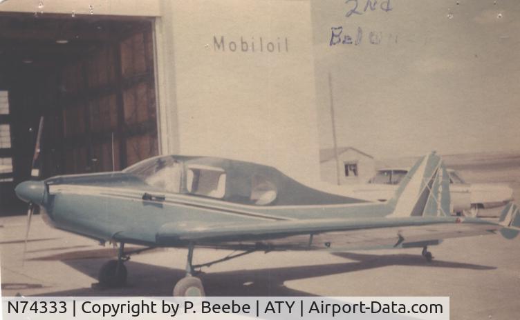 N74333, 1947 Bellanca 14-13-2 Cruisair Senior, c/n 1446, 1948 Bellanca Cruisemaster Photo taken early '60s