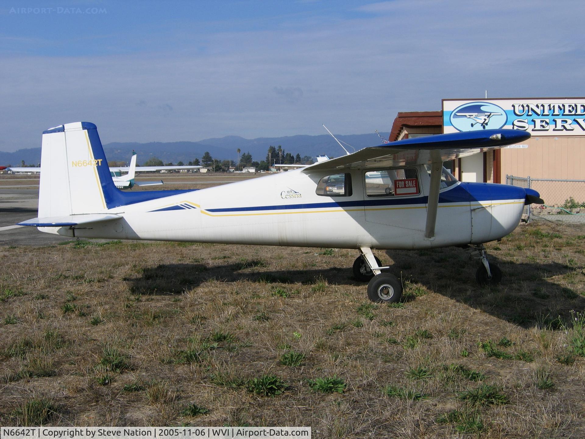 N6642T, 1960 Cessna 150A C/N 15059042, 1960 Cessna 150A (straight tail) at Watsonville, CA