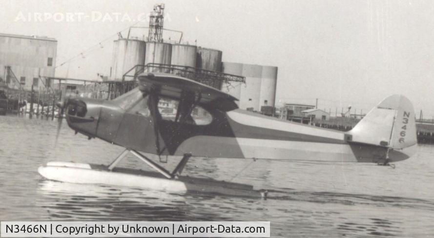 N3466N, 1947 Piper J3C-65 Cub Cub C/N 22686, photo from the 1950s