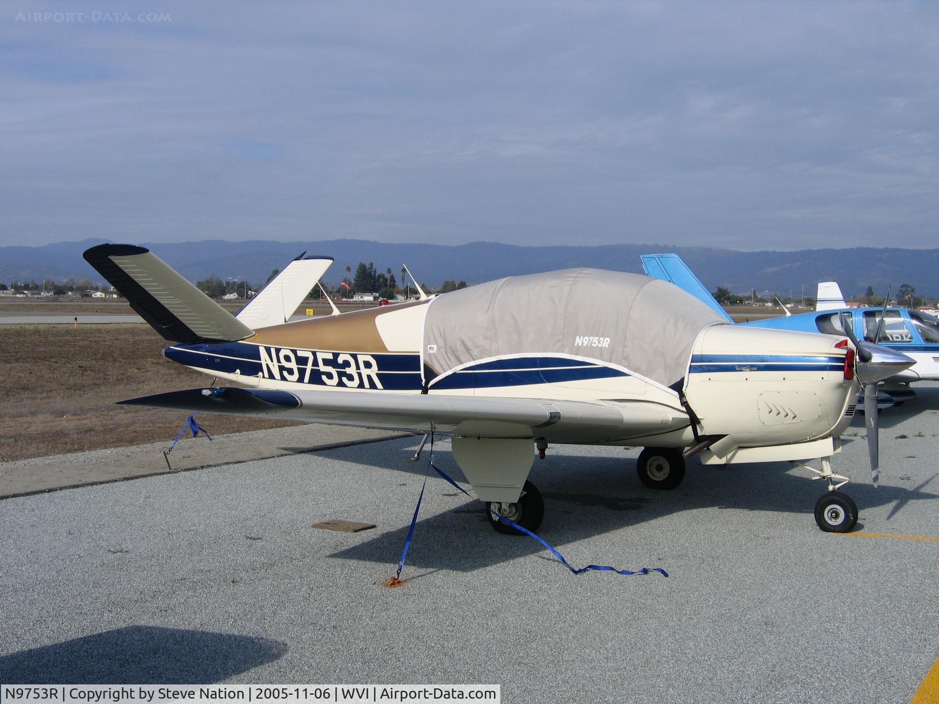 N9753R, 1960 Beech M35 Bonanza C/N D-6241, 1959 Beech M35 Bonanza at Watsonville, CA