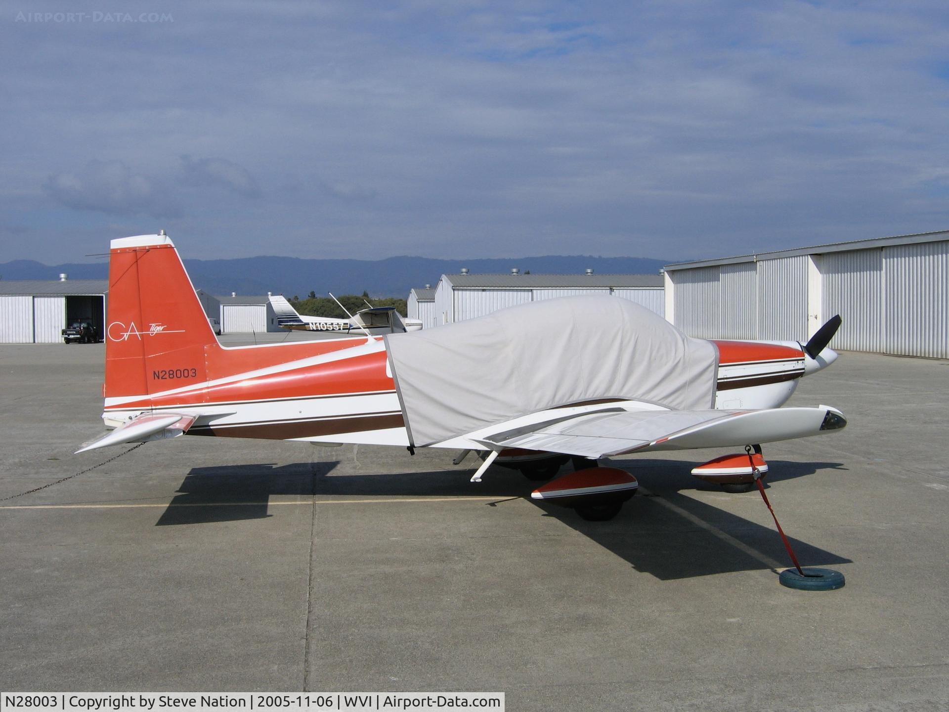 N28003, 1978 Gulfstream American Corp AA-5B C/N AA5B0935, 1978 Gulfstream American AA-5B at Watsonville, CA