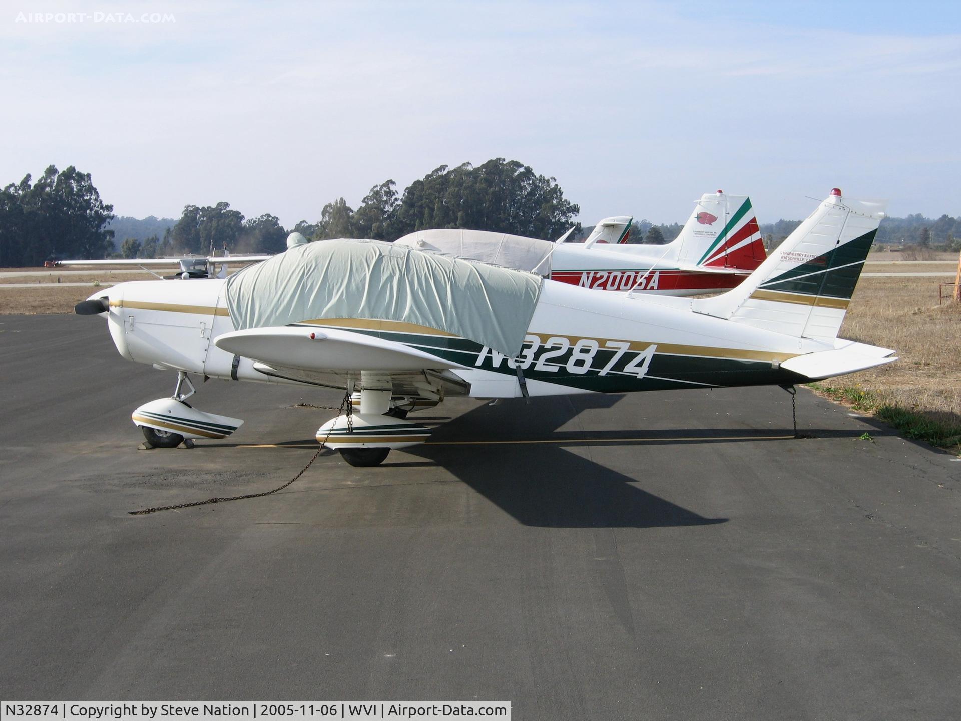 N32874, 1974 Piper PA-28-140 C/N 28-7525125, Strawberry Aviation's 1974 Piper PA-28-140 at Watsonville, CA