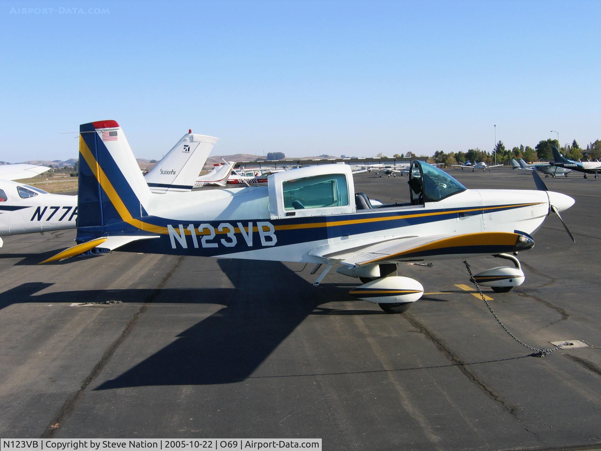 N123VB, 1991 American General AG-5B Tiger C/N 10056, 1991 American General Acft AG5B at Petaluma, CA