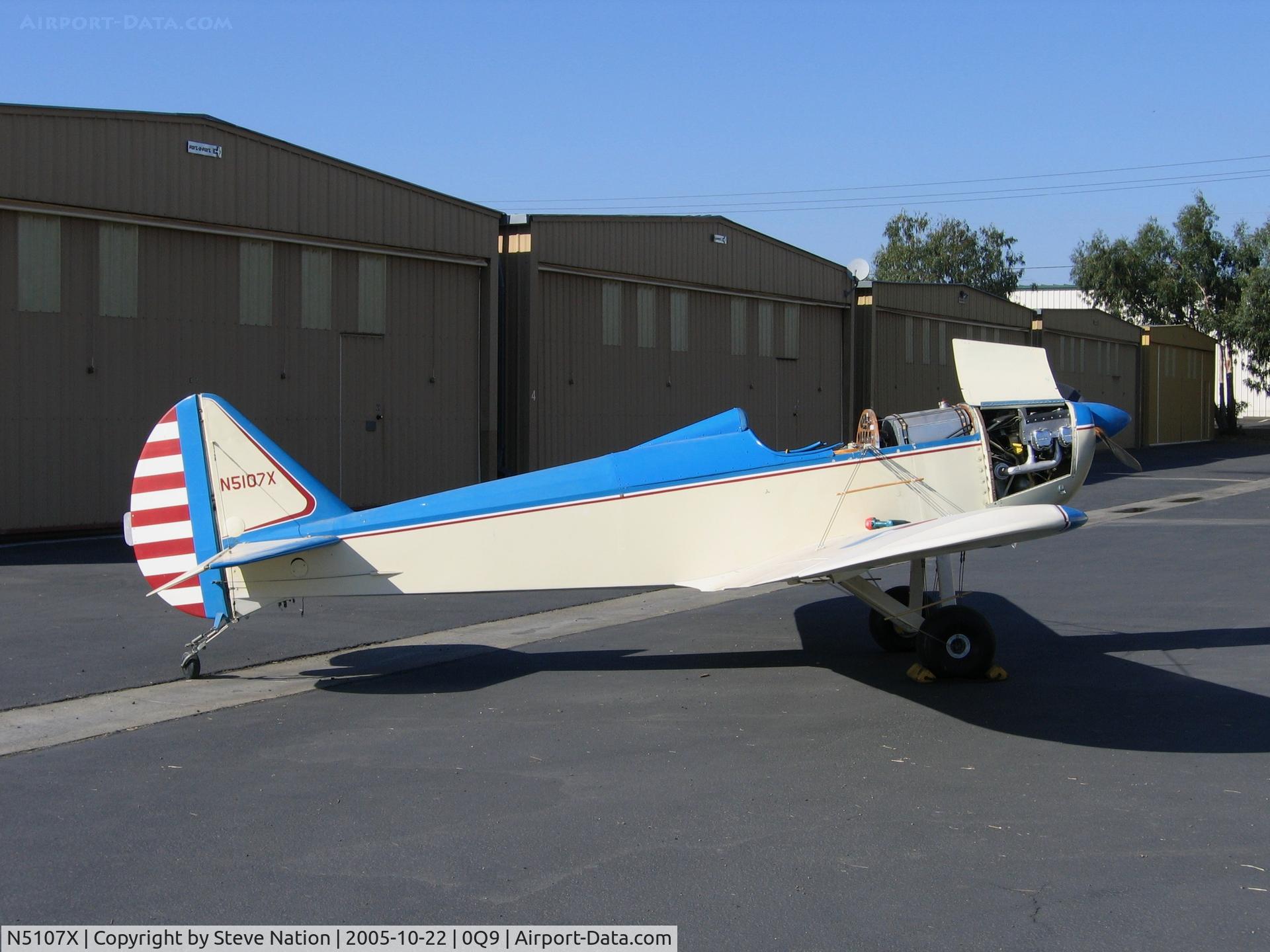 N5107X, 1992 Bowers Fly Baby 1A C/N 80-6, 1992 Fly Baby 1A homebuilt at Sonoma Skypark, CA