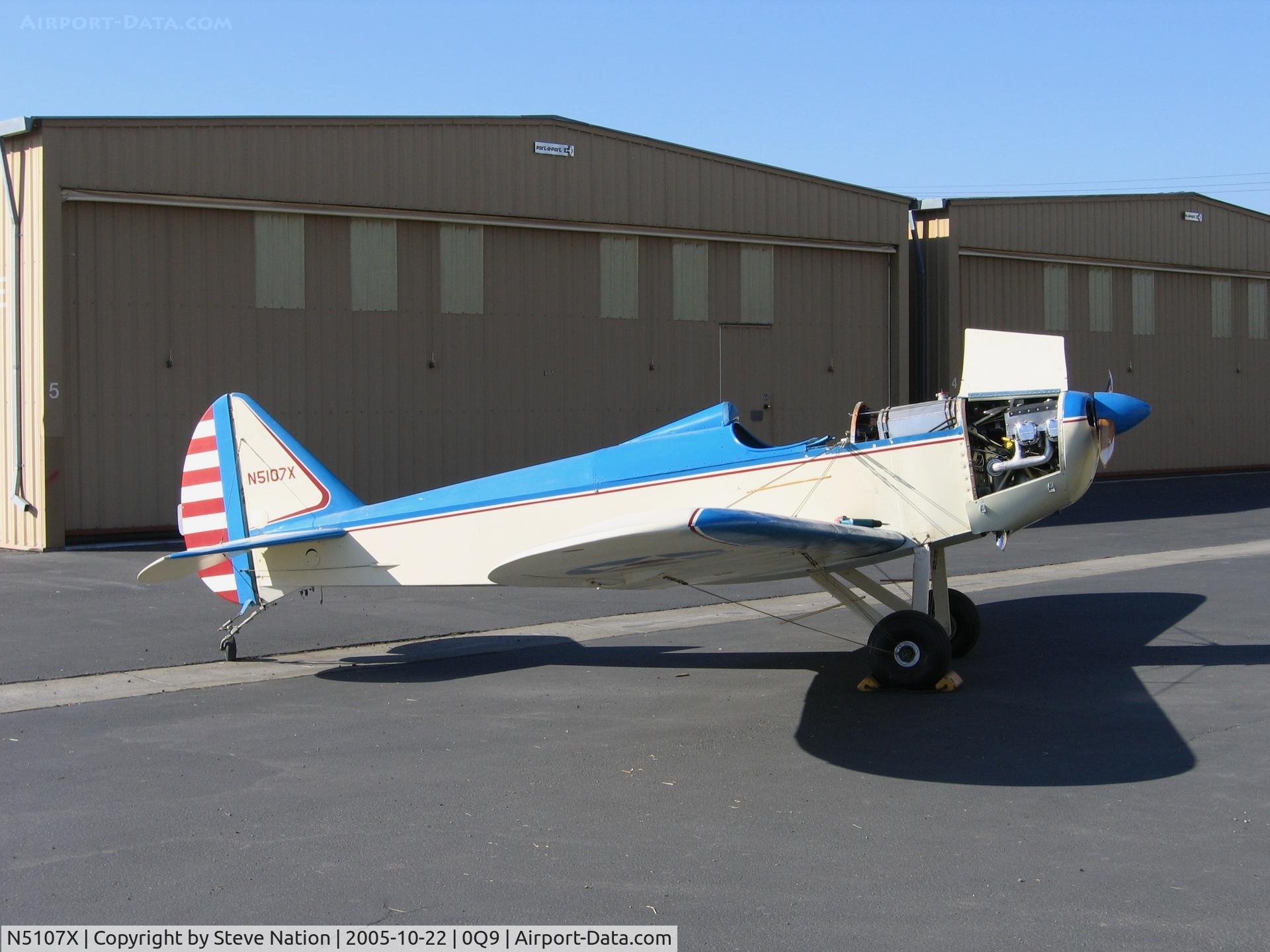 N5107X, 1992 Bowers Fly Baby 1A C/N 80-6, 1992 Fly Baby 1A homebuilt at Sonoma Skypark, CA