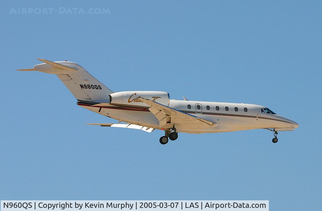 N960QS, 2001 Cessna 750 Citation X Citation X C/N 750-0160, Dropping down to Vegas in Fine weather.