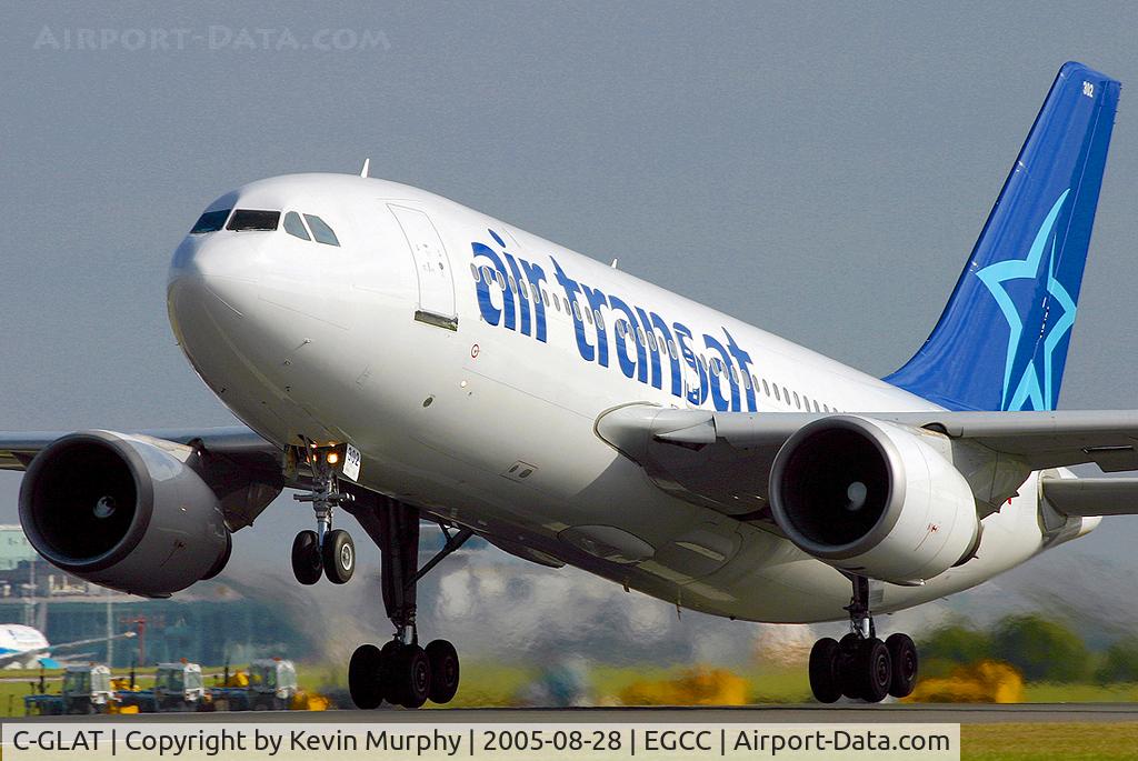 C-GLAT, 1991 Airbus A310-308 C/N 588, Air Transat's A.310 blasting away from Manchesters 24L.