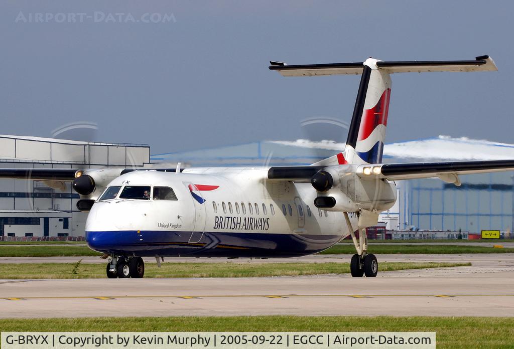G-BRYX, 1997 De Havilland Canada DHC-8-311 Dash 8 C/N 508, A good looking Dash 8 approaching the threshold at 24L.