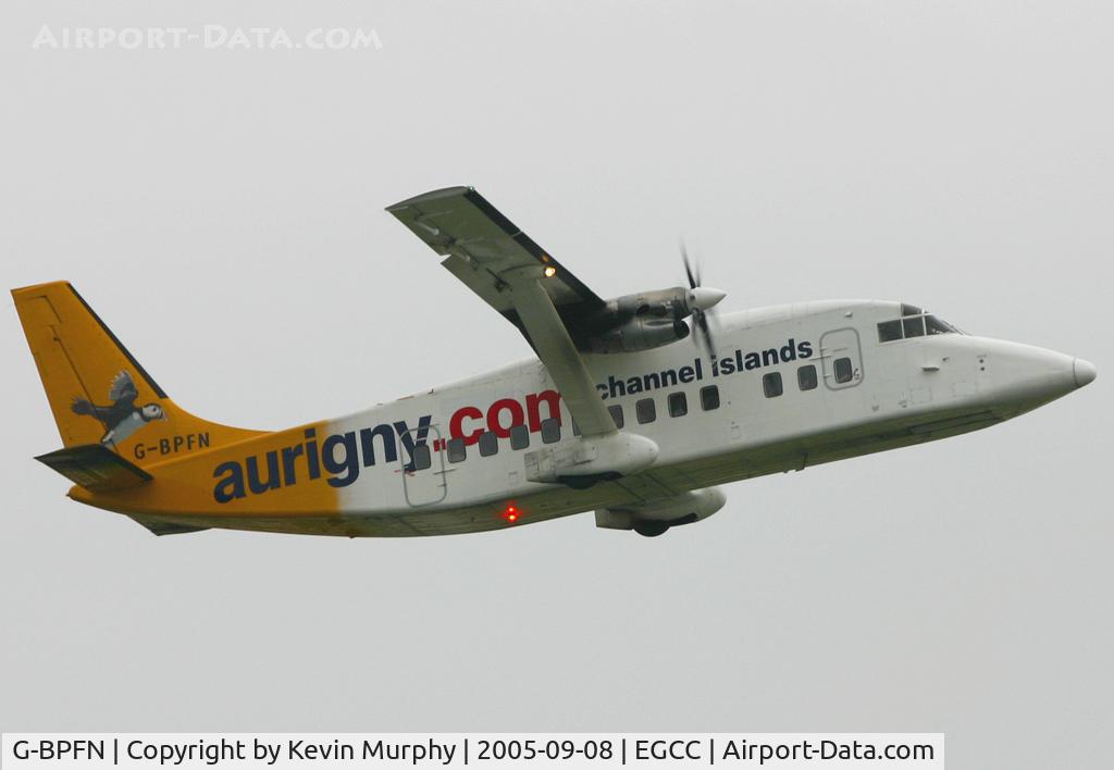 G-BPFN, 1988 Short 360-100 C/N SH.3747, Aurigny's old timer back off to the Channel Islands.