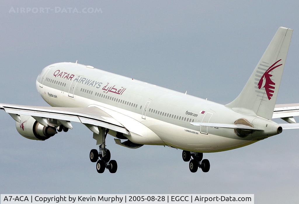 A7-ACA, 2002 Airbus A330-203 C/N 473, Qatars fine looking A.330 departing Manchesters 24L.
