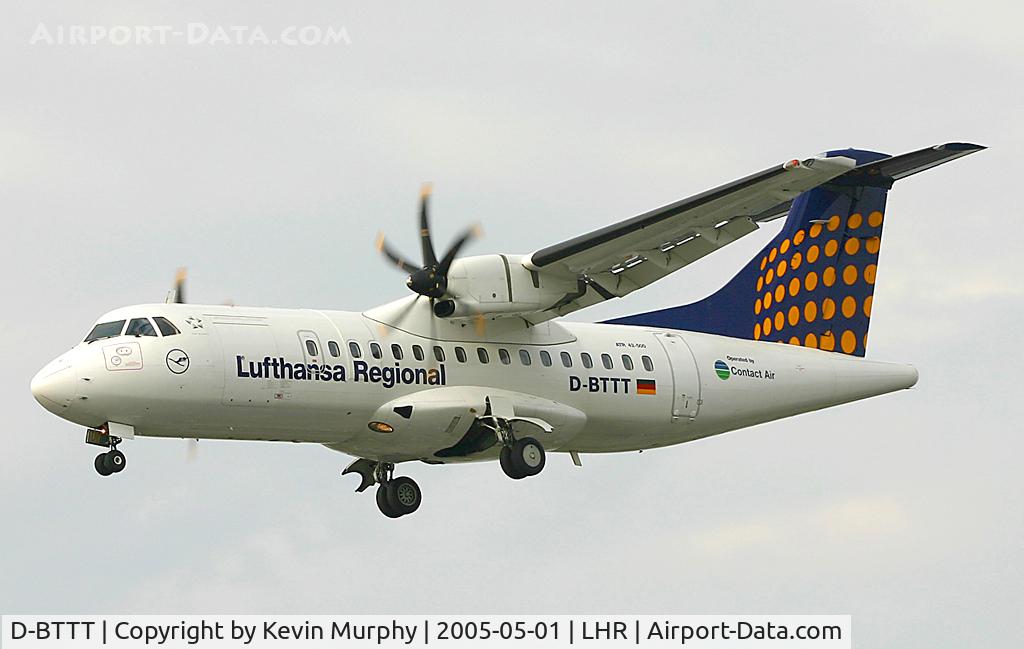 D-BTTT, 1999 ATR 42-500 C/N 603, Operated by Contactair for Lufthansa.