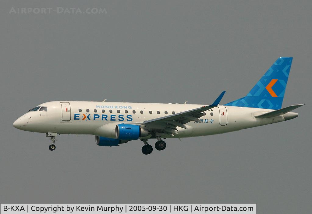 B-KXA, 2005 Embraer 170LR (ERJ-170-100LR) C/N 17000081, An Embraer 170 with Hong Kongs newest carrier.