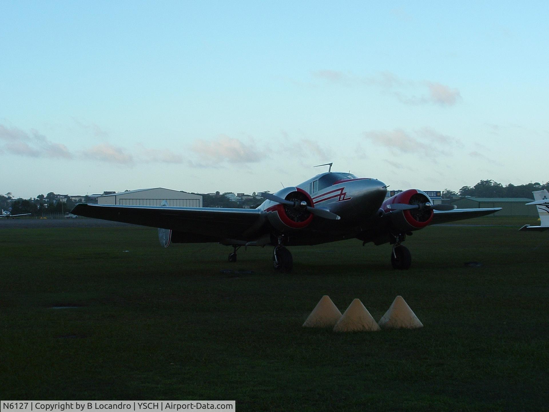 N6127, 1952 Beech Expeditor 3TM C/N CA-198, Photo taken at Coffs Harbour, Australia