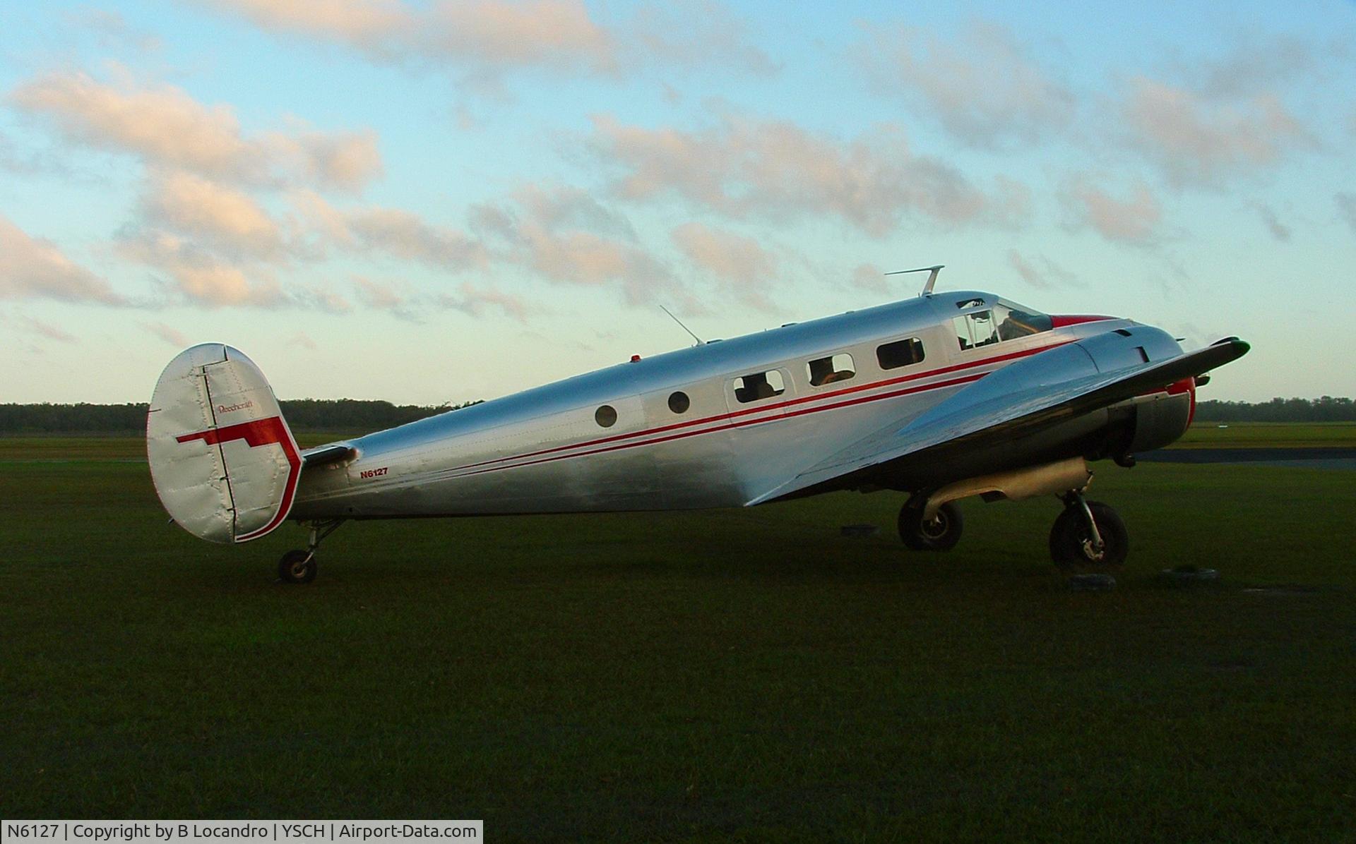 N6127, 1952 Beech Expeditor 3TM C/N CA-198, Photo taken at Coffs Harbour, Australia