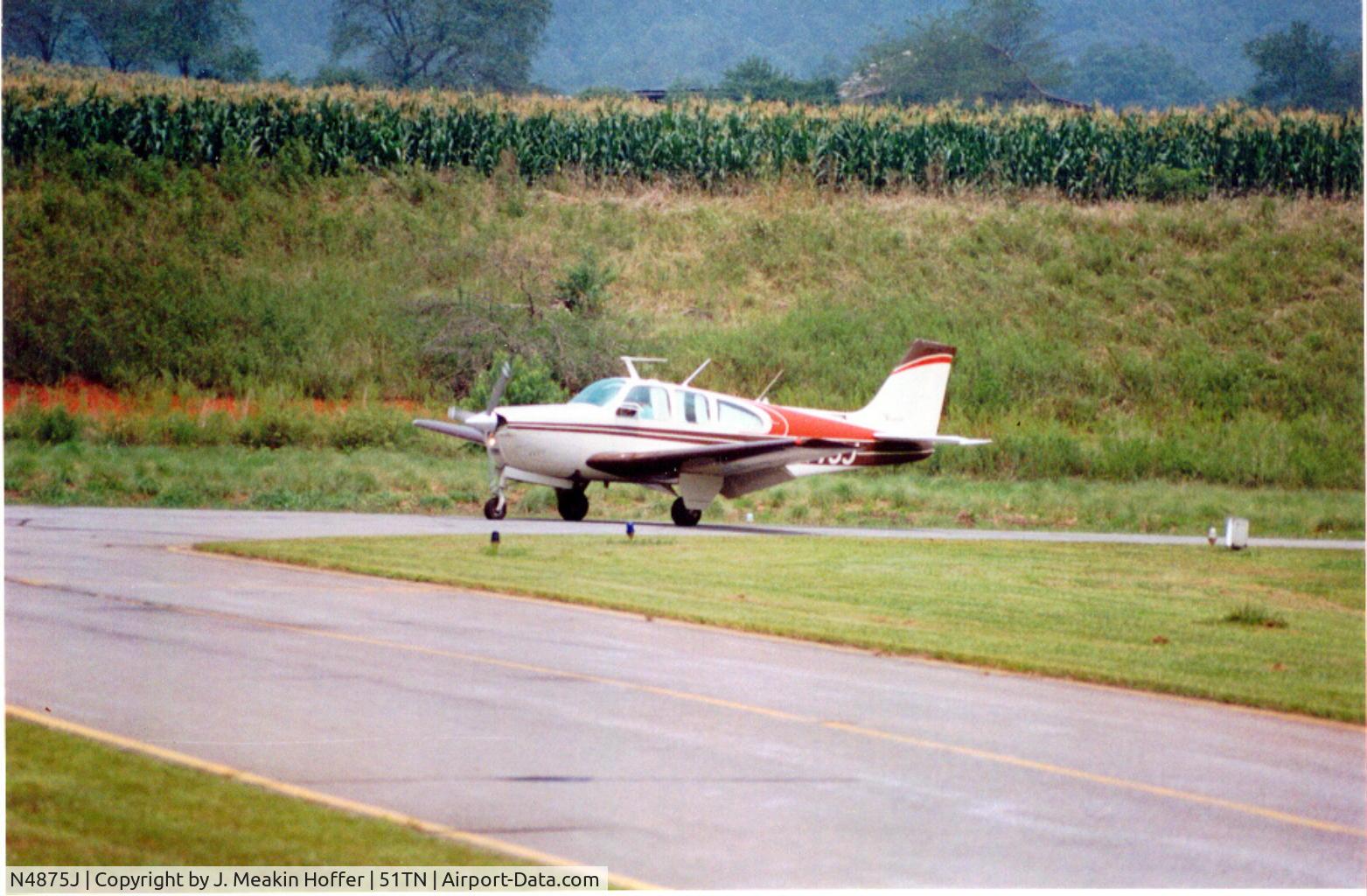 N4875J, 1966 Beech 35-C33A Debonair C/N CE-124, Debbie prior to $5000.00 mena ark paint job