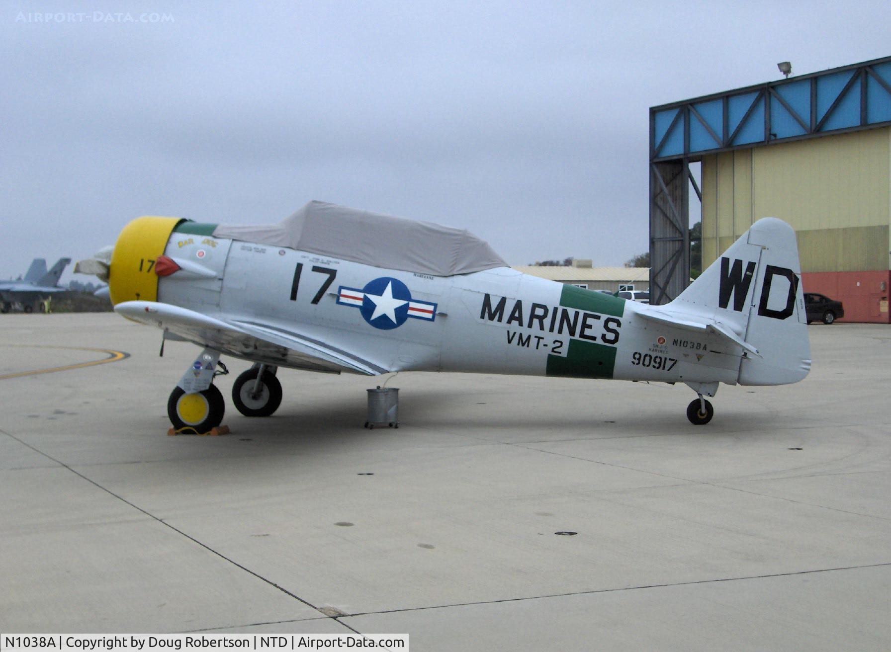 N1038A, 1944 North American SNJ-5 Texan C/N 90917 (121-41633), 1944 North American SNJ-5 P&W R1340 600 hp, 'War Dog', Drip Drain