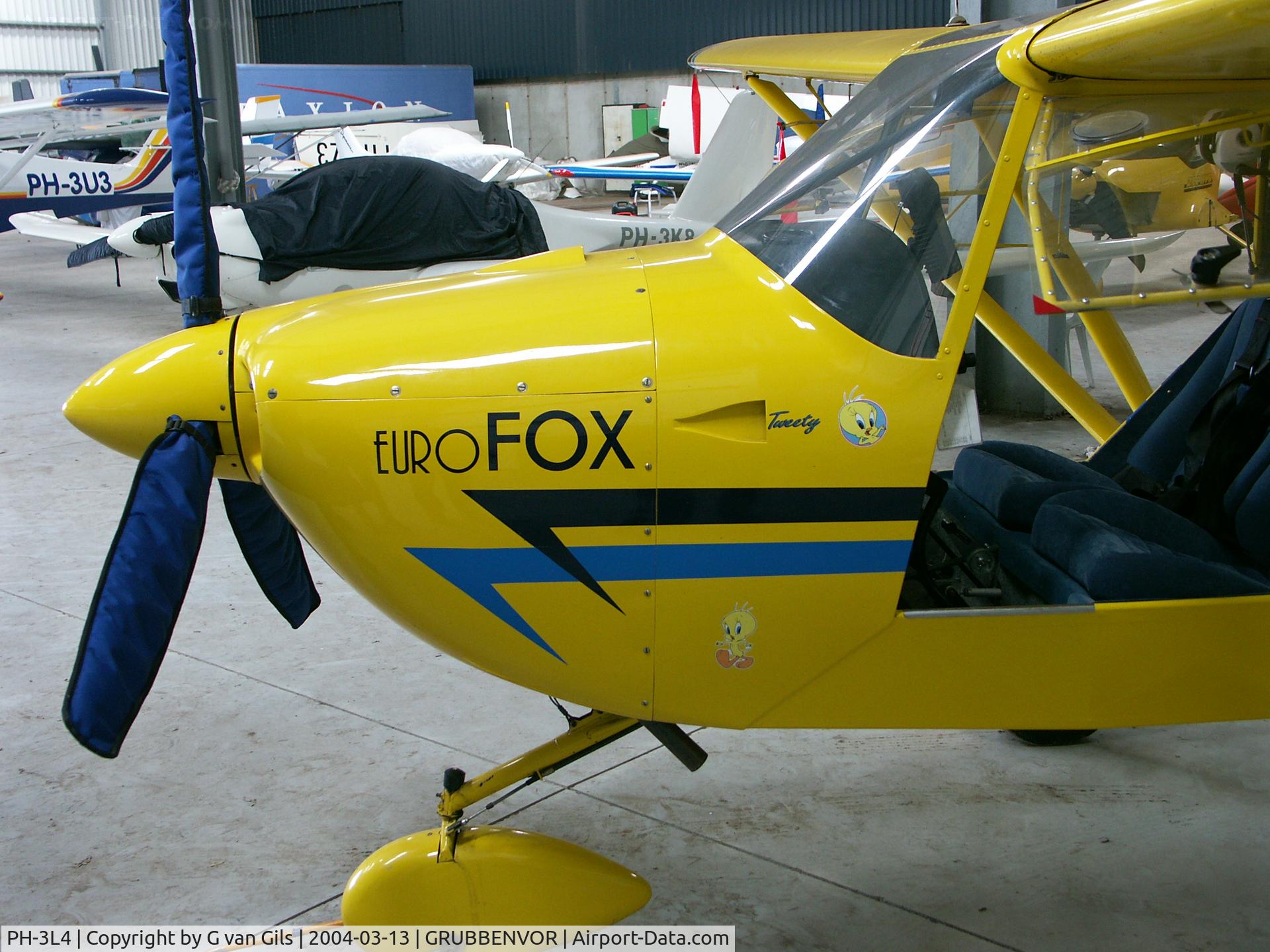 PH-3L4, 2001 Aeropro Eurofox C/N 10201, Nose section off the PH-3L4 at Microlight Airport Grubbenvorst