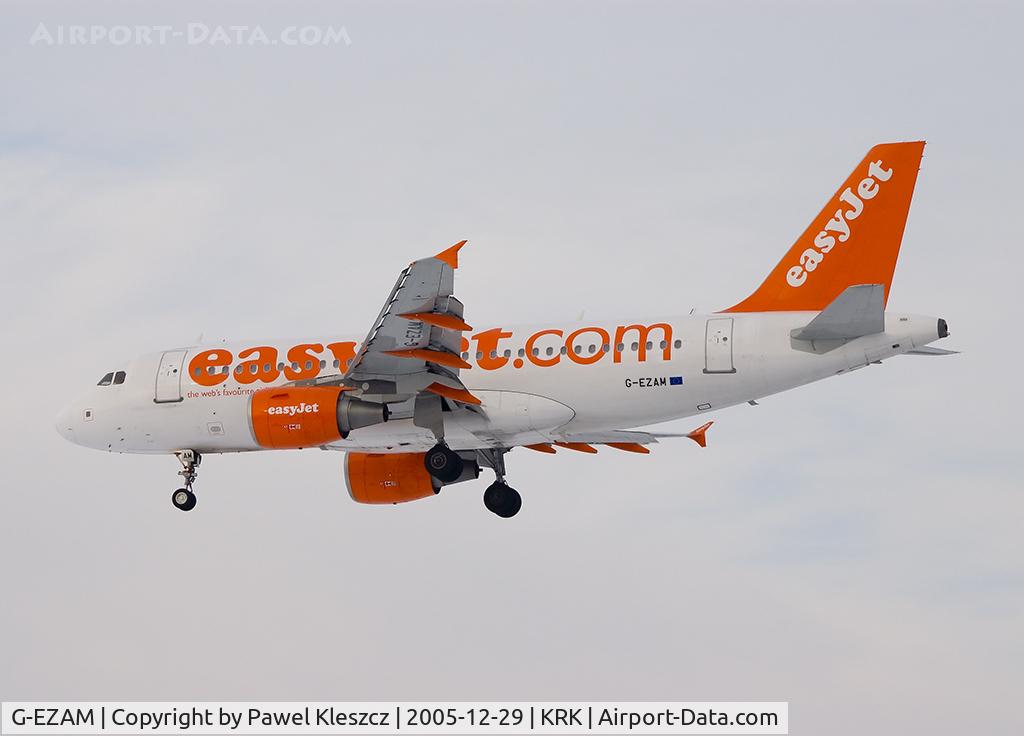 G-EZAM, 2003 Airbus A319-111 C/N 2037, landing