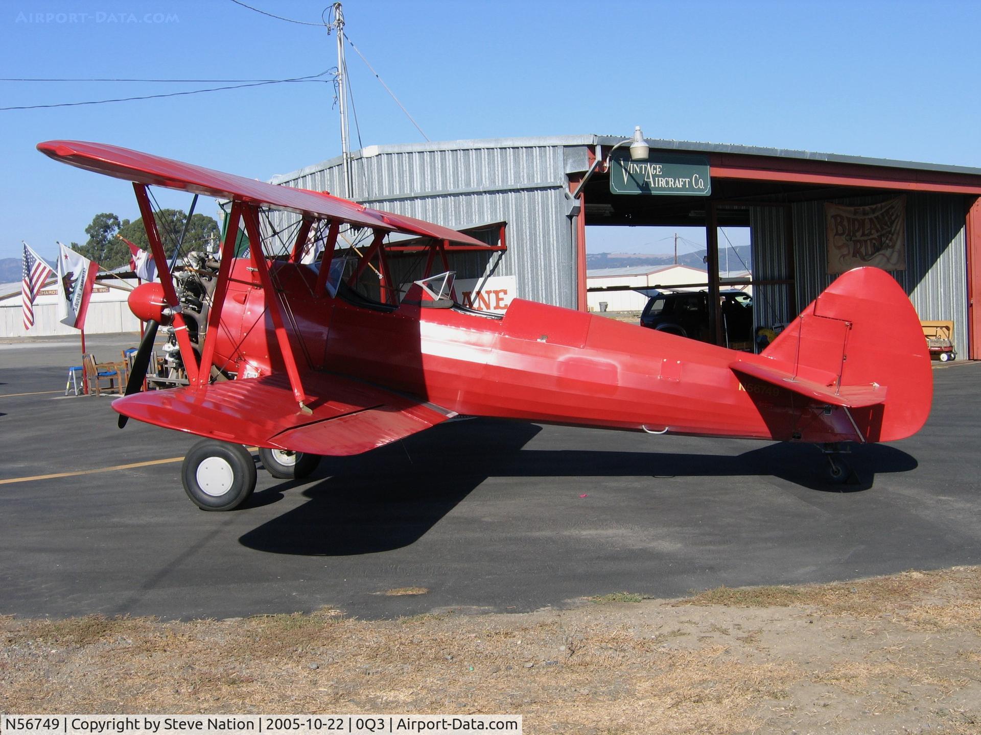 N56749, 1942 Boeing A75N1(PT17) C/N 75-3916, 1942 Boeing PT-17 Stearman at Sonoma Valley-Schelleville, CA