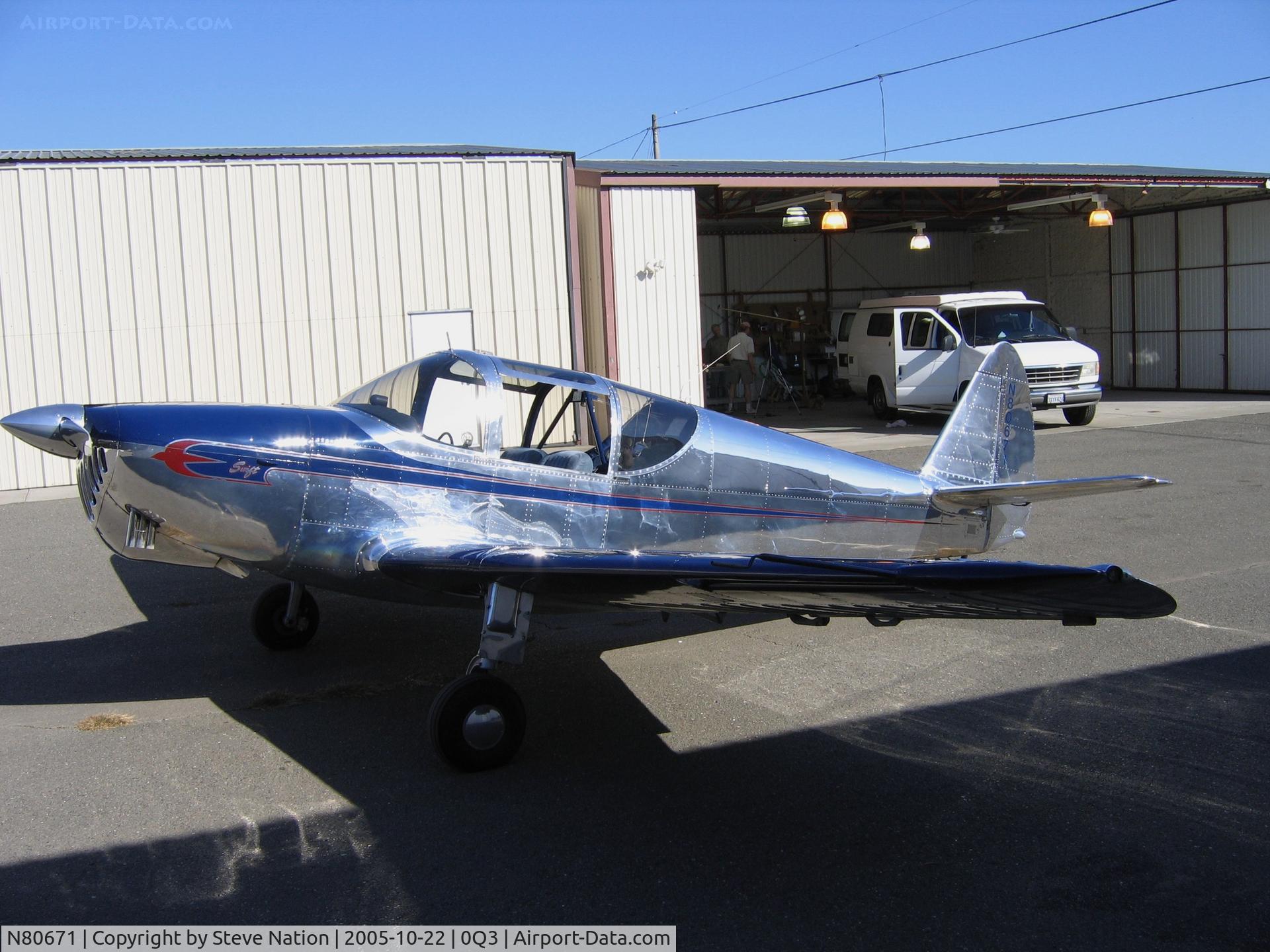 N80671, 1946 Globe GC-1B Swift C/N 1076, 1946 Globe GC-1B at Sonoma Valley-Schelleville, CA