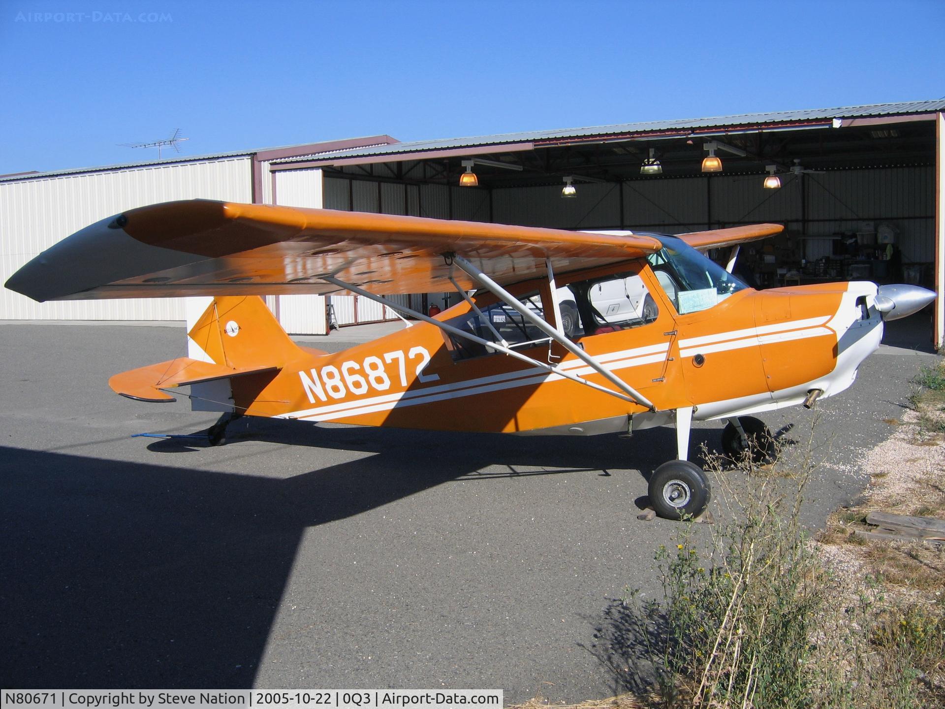 N80671, 1946 Globe GC-1B Swift C/N 1076, 1974 Bellanca 7ECA at Sonoma Valley-Schelleville, CA