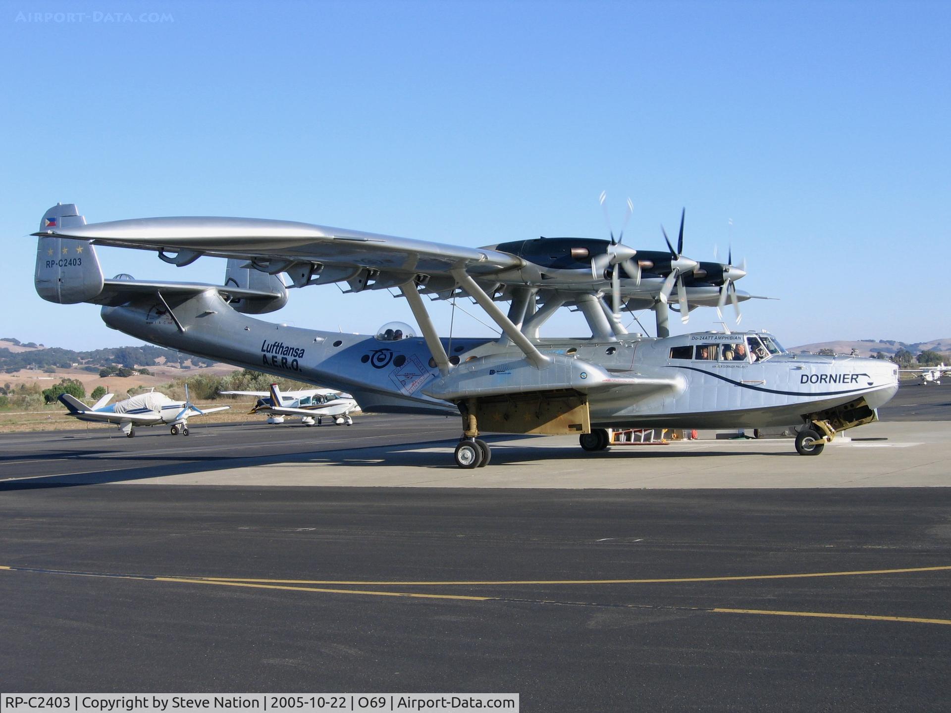 RP-C2403, 2000 Dornier Do-24ATT C/N 5345, Seair Inc. Dornier DO 24TT on 2005 world tour at Petaluma Municipal, CA