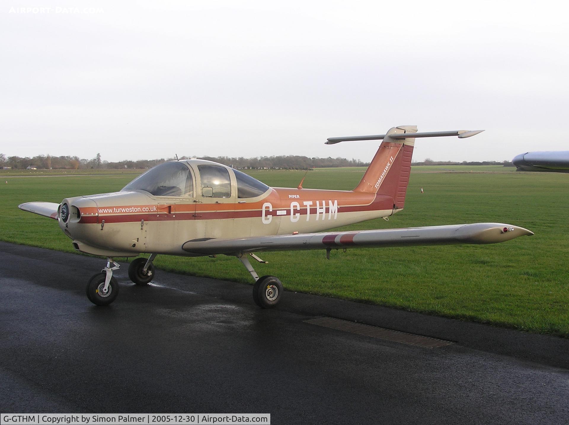 G-GTHM, 1981 Piper PA-38-112 Tomahawk Tomahawk C/N 38-81A0171, PA38 Tomahawk at Turweston