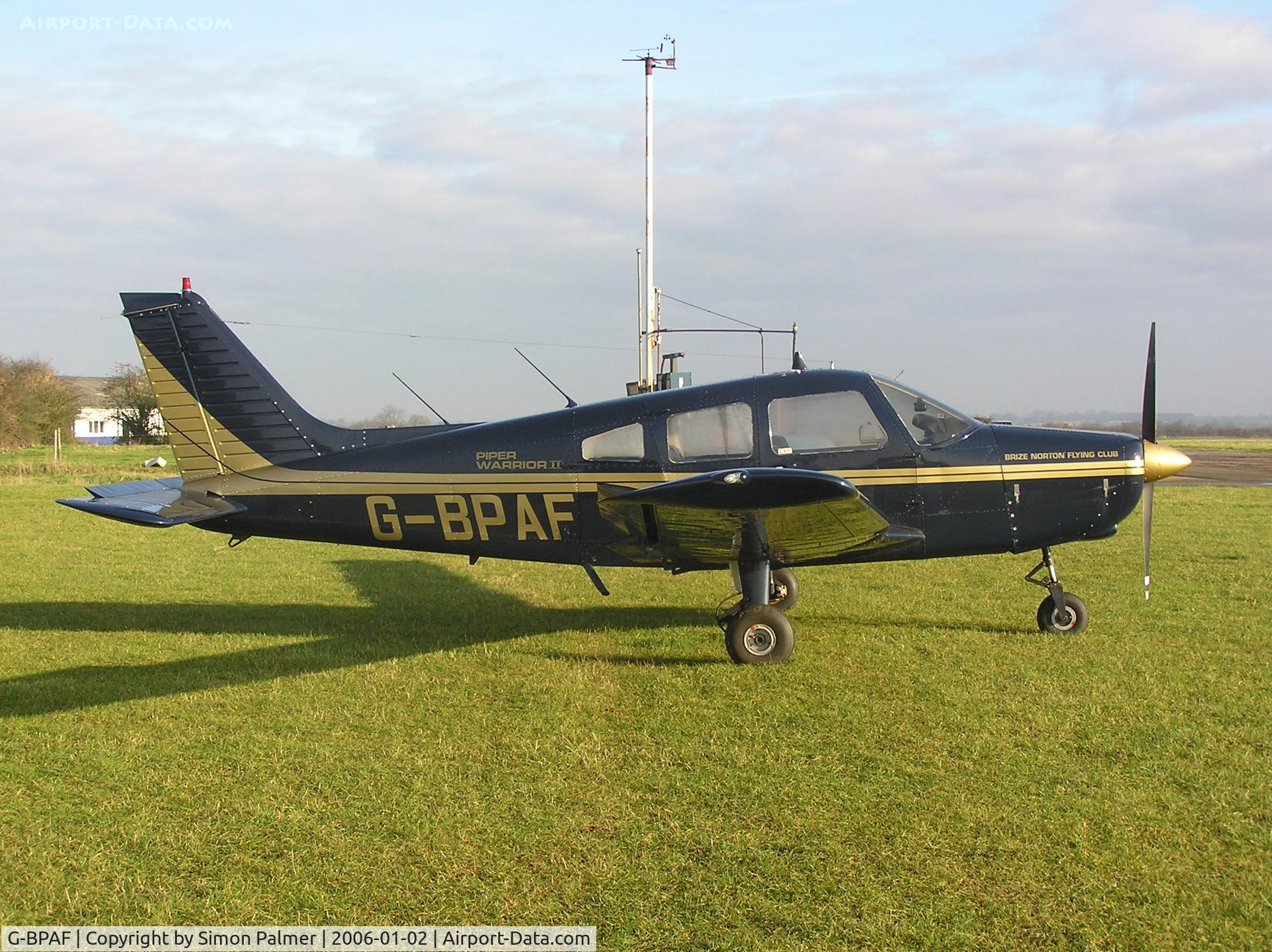 G-BPAF, 1977 Piper PA-28-161 Cherokee Warrior II C/N 28-7716142, Cherokee of Brize Norton Flying Club at Hinton