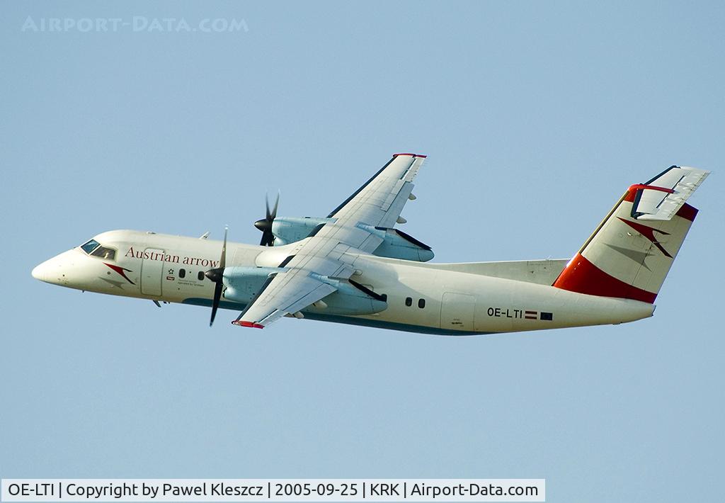 OE-LTI, 1997 De Havilland Canada DHC-8-314Q Dash 8 C/N 466, few secon after takeoff