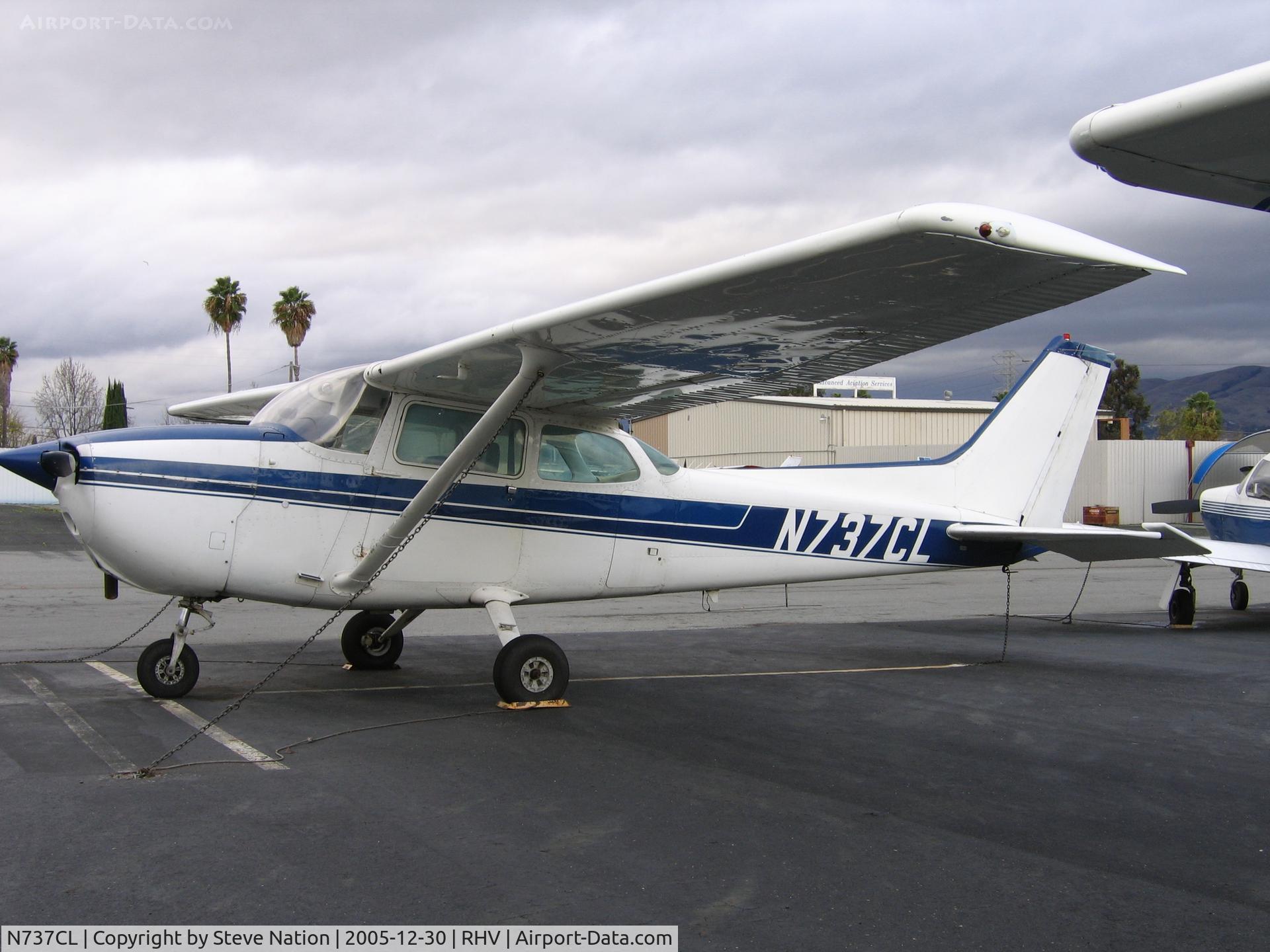 N737CL, 1977 Cessna 172N C/N 17269313, Nice Air 1977 Cessna 172N between rainstorms at Reid-Hillview Airport, San Jose, CA