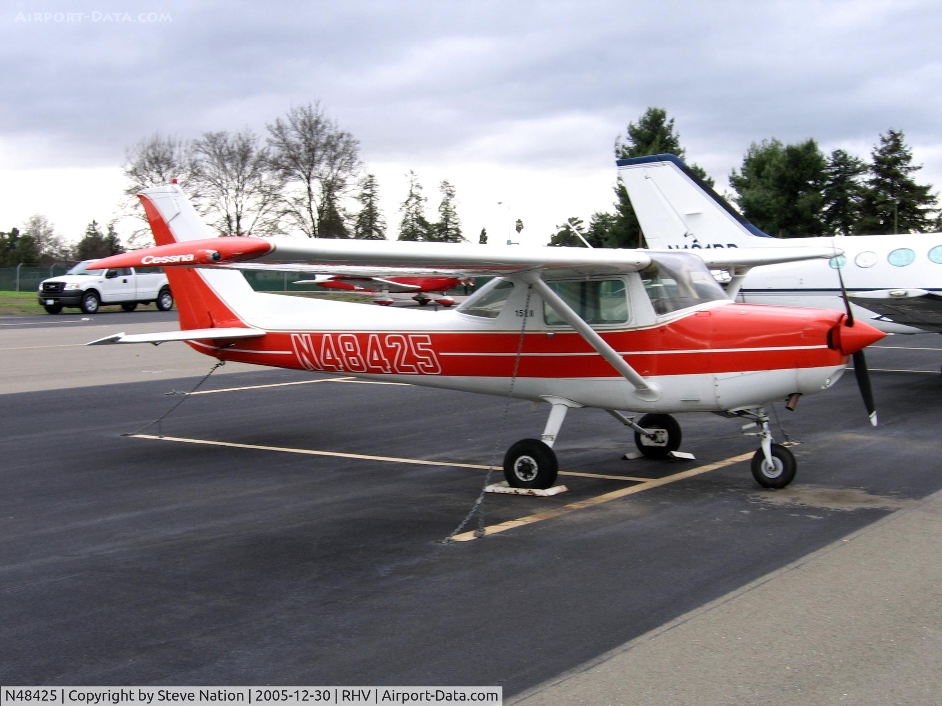 N48425, 1979 Cessna 152 C/N 15283339, MasAvion Ltd. 1979 Cessna 152 between rainstorms at Reid-Hillview Airport, San Jose, CA