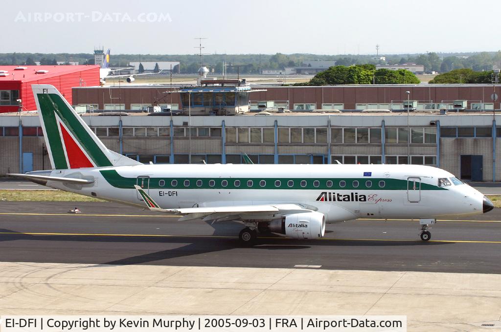 EI-DFI, 2003 Embraer 170LR (ERJ-170-100LR) C/N 17000010, Taxi-ing past the Frankfurt viewing deck.