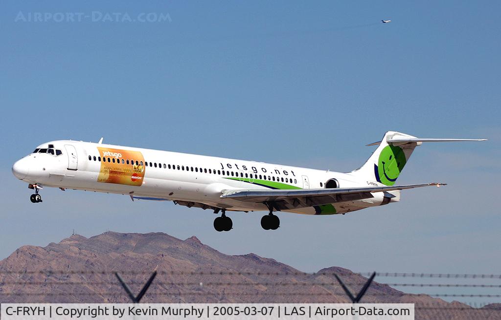 C-FRYH, 1996 McDonnell Douglas MD-83 (DC-9-83) C/N 53520, Unfortunately this airline went bust a week after this picture was taken.